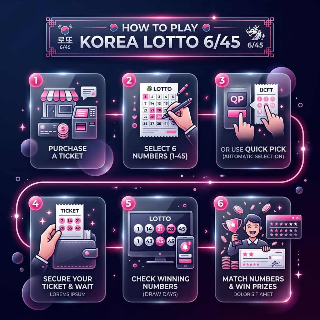 How to play Korea Lotto 6/45