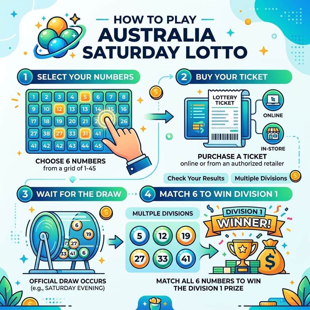 How to play Australia Saturday Lotto