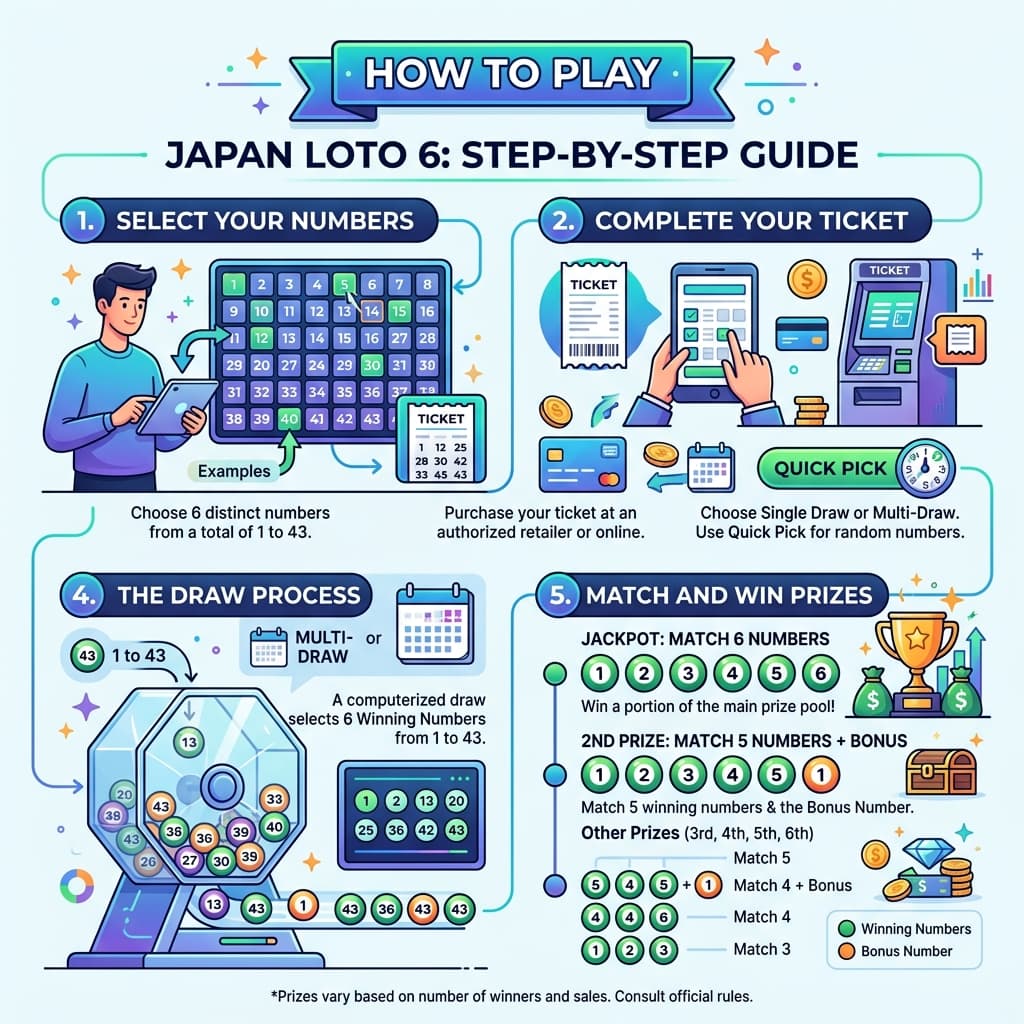 How to play Japan Loto 6